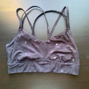 All in Motion Women’s Low Support Strappy Longline Animal Print Sports Bra